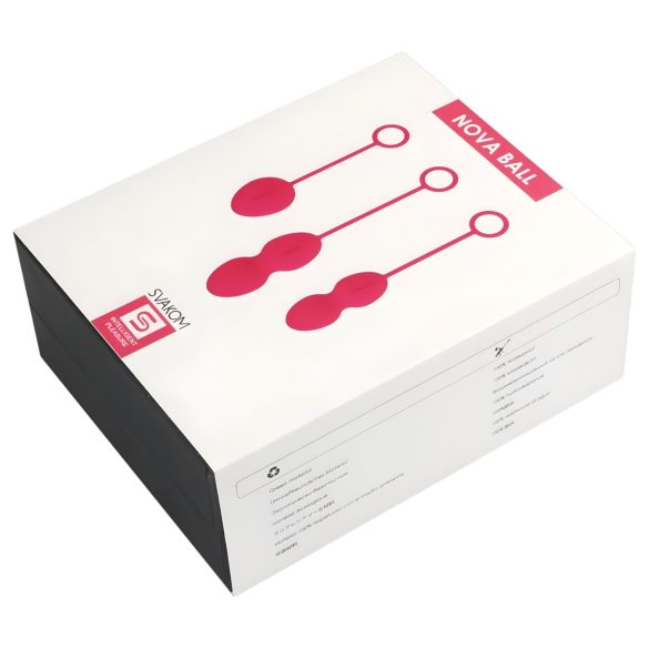 Svakom Nova - set 3 palline vaginali - silicone rosso