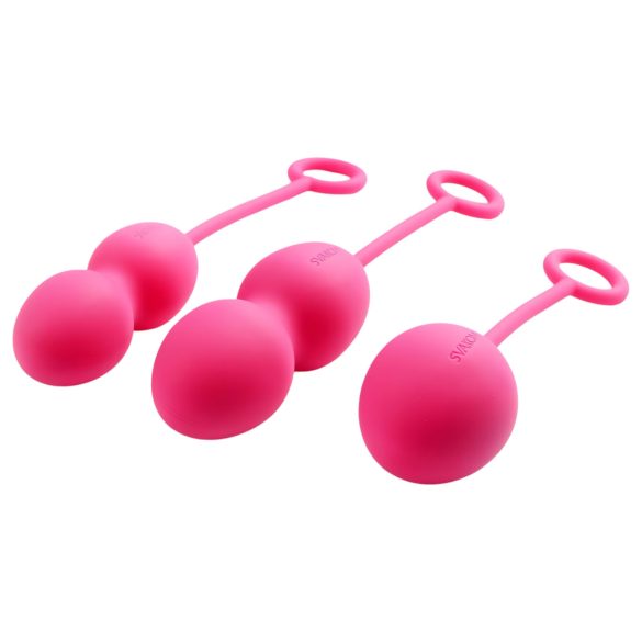 Svakom Nova - set 3 palline vaginali - silicone rosso