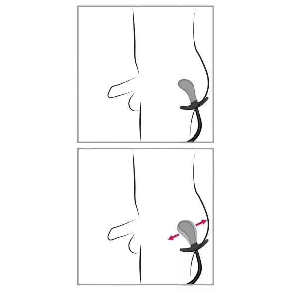 You2Toys - plug anale gonfiabile con palline - nero