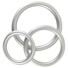 You2Toys Metallic - set anelli fallici in silicone - 3 pezzi
