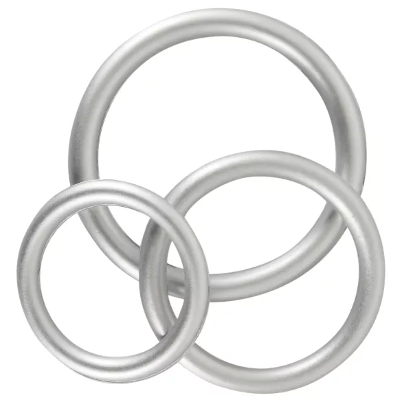 You2Toys Metallic - set anelli fallici in silicone - 3 pezzi
