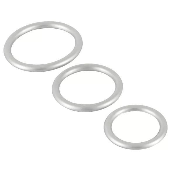 You2Toys Metallic - set anelli fallici in silicone - 3 pezzi