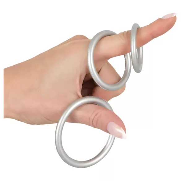 You2Toys Metallic - set anelli fallici in silicone - 3 pezzi