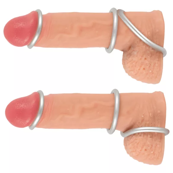 You2Toys Metallic - set anelli fallici in silicone - 3 pezzi