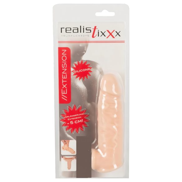Realistixxx - guaina fallica con anello - realistico 16cm - colore naturale
