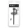 Penisplug - dilatatore uretrale in silicone con anello per glande - nero 0,6 mm