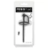 Penisplug - dilatatore uretrale in silicone con anello per glande - nero 0,6 mm
