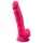 Silexd 7 - dildo con testicoli e ventosa - 17,5 cm (rosa)
