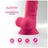 Silexd 7 - dildo con testicoli e ventosa - 17,5 cm (rosa)