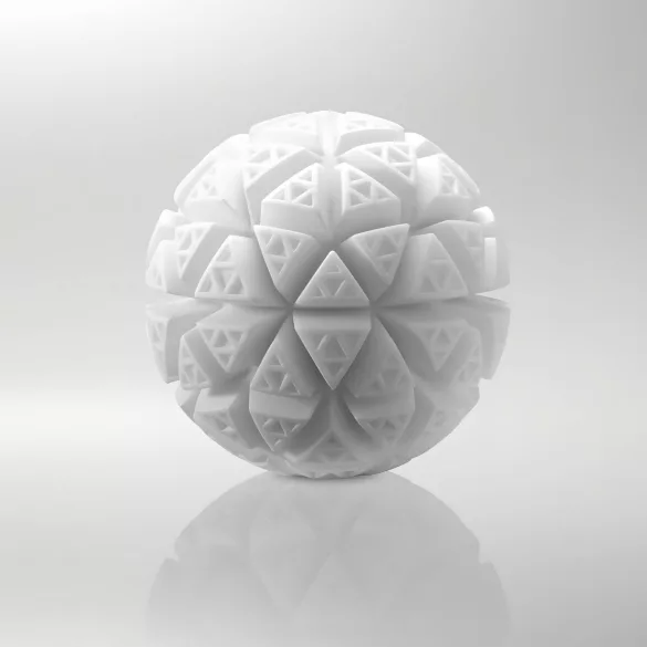 TENGA GEO - masturbatore maschile ondulato - silicone bianco Glacier