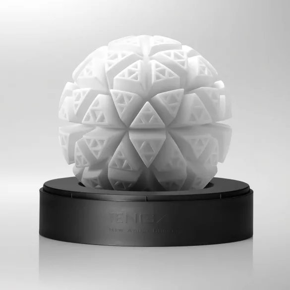 TENGA GEO - masturbatore maschile ondulato - silicone bianco Glacier