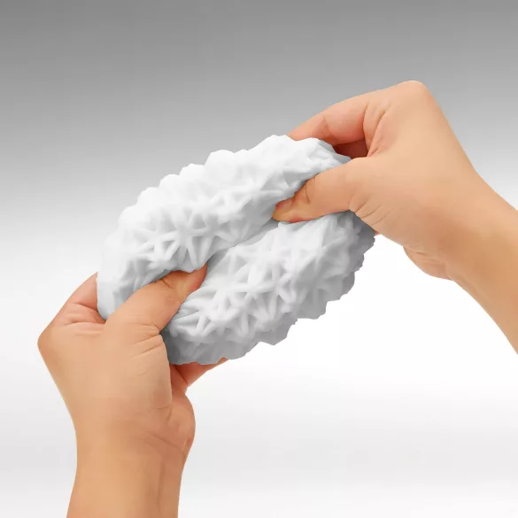 TENGA GEO - masturbatore maschile ondulato - silicone bianco Glacier