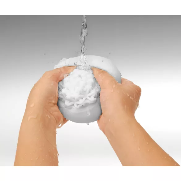 TENGA GEO - masturbatore maschile ondulato - silicone bianco Glacier