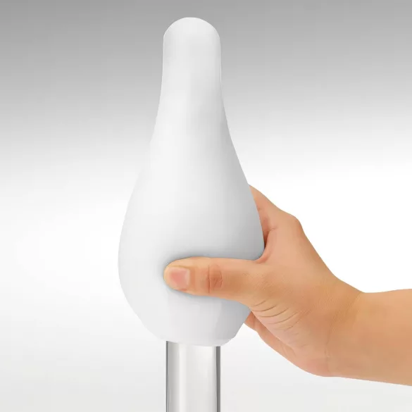 TENGA GEO - masturbatore maschile ondulato - silicone bianco Glacier