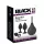 Black Velvets - set di plug anali (4 pezzi, nero)