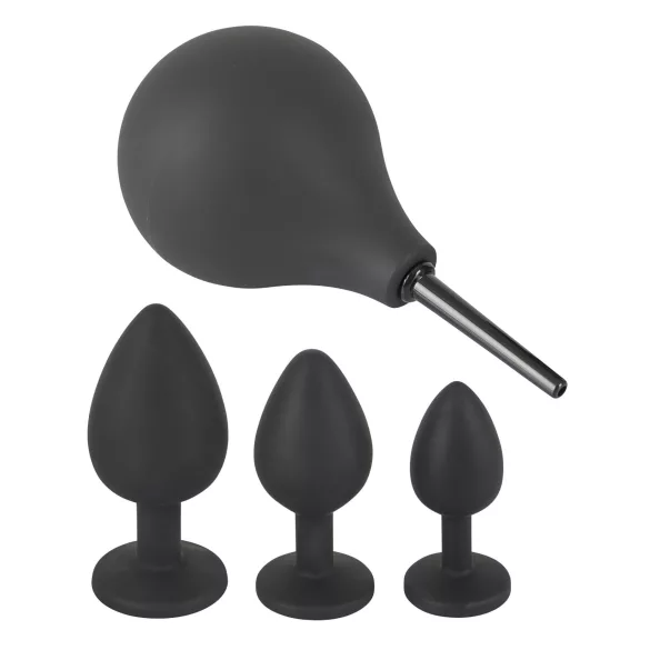 Black Velvets - set di plug anali (4 pezzi, nero)