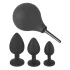 Black Velvets - set di plug anali (4 pezzi, nero)