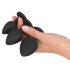 Black Velvets - set plug anale 4 pezzi - silicone nero