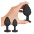 Black Velvets - set di plug anali (4 pezzi, nero)