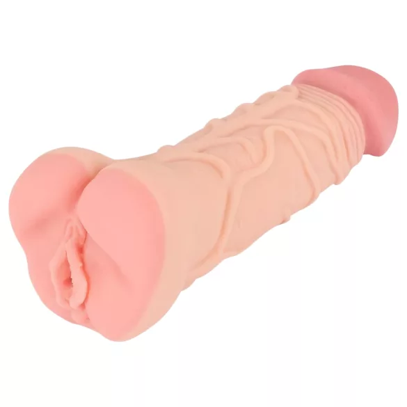 Nature Skin - masturbatore vaginale e guaina pene 2in1 - colore naturale