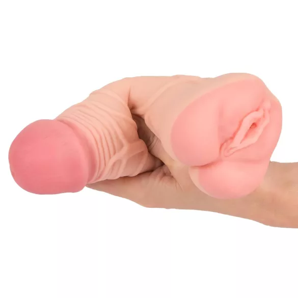 Nature Skin - masturbatore vaginale e guaina pene 2in1 - colore naturale