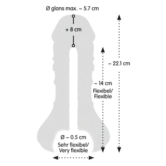 Nature Skin - 2in1 finta vagina e guaina pene (naturale)