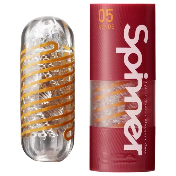 TENGA Spinner Beads - masturbatore uomo - effetto perle - trasparente