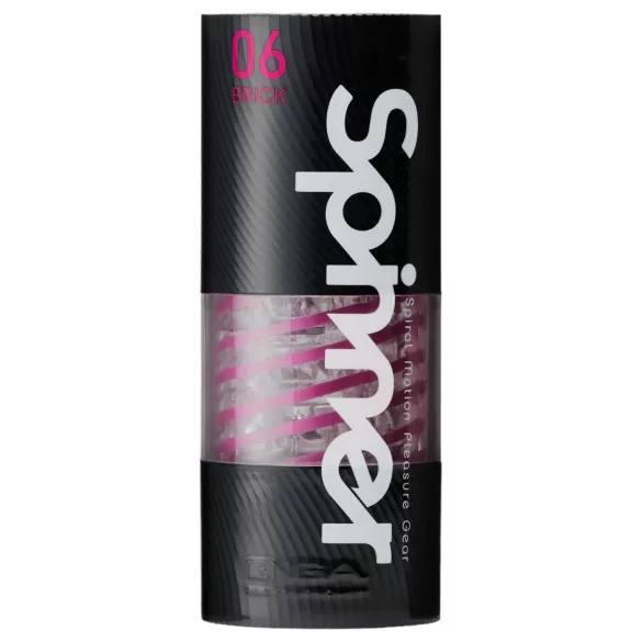 TENGA Spinner Brick - masturbatore maschile - trasparente