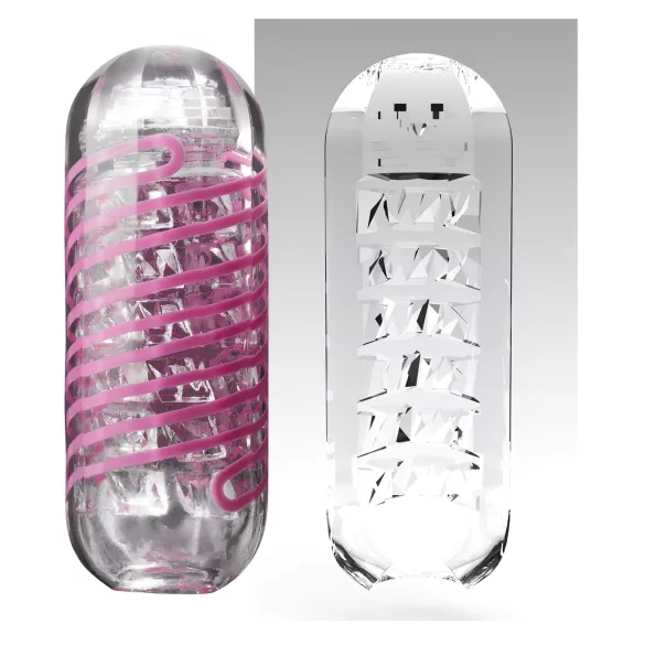 TENGA Spinner Brick - masturbatore maschile - trasparente