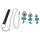You2Toys - Set di Plug Anali con Guinzaglio (argento)