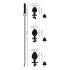 You2Toys - Set di Plug Anali con Guinzaglio (argento)