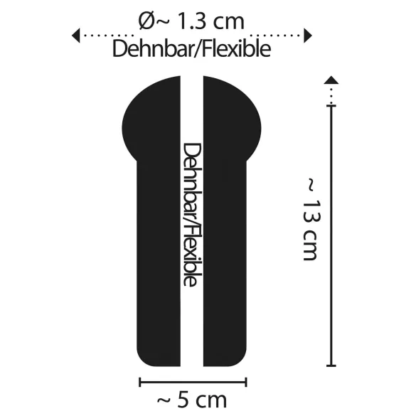 STROKER Speed - masturbatore anale realistico - trasparente