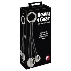   You2Toys Heavy Gear - anello fallico con peso anale - silicone nero