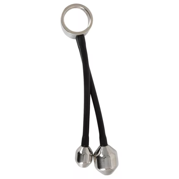 You2Toys Heavy Gear - anello fallico con peso anale - silicone nero