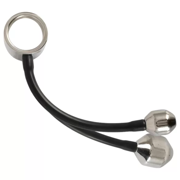 You2Toys Heavy Gear - anello fallico con peso anale - silicone nero