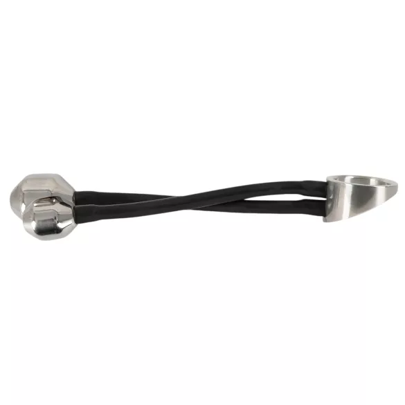 You2Toys Heavy Gear - anello fallico con peso anale - silicone nero