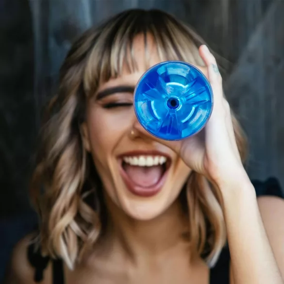 Fleshlight - masturbatore uomo con effetto suzione - blu Flight Commander