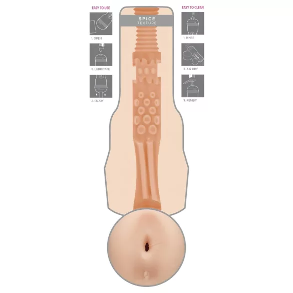 Fleshlight Eva Lovia Spice - masturbatore anale realistico