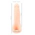 Realistixxx Double F - Dildo realistico con anello fallico (naturale)