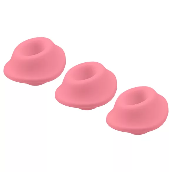 Womanizer Premium Eco - set 3 cappucci ricambio stimolatore clitoride - rosa