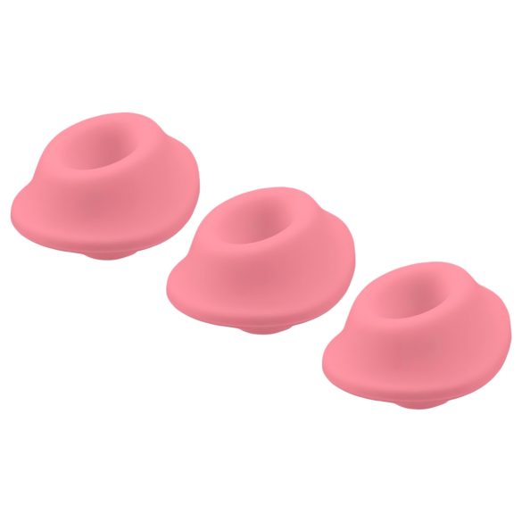 Womanizer Premium Eco - set 3 cappucci ricambio stimolatore clitoride - rosa - L