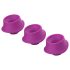 Womanizer - set ricambi testina succhiante grande - silicone viola 3 pezzi