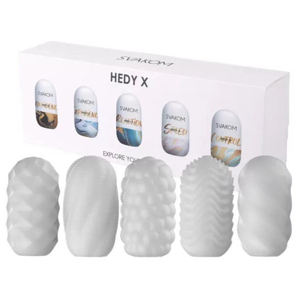 Svakom Hedy X Mixed - set di masturbatori a forma di uovo - 5 pezzi
