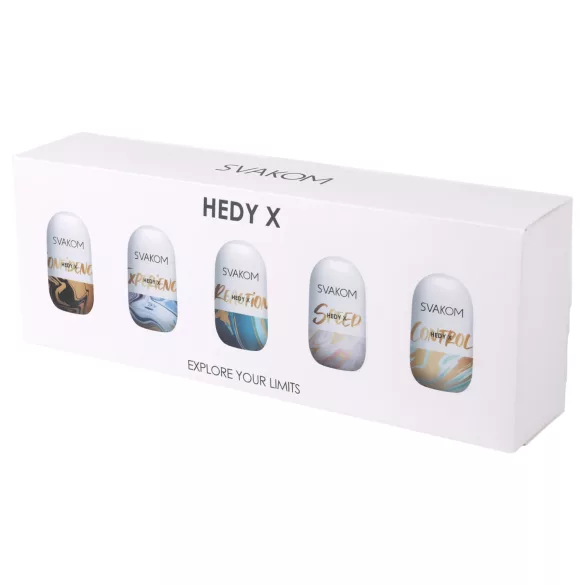 Svakom Hedy X Mixed - set di masturbatori a forma di uovo - 5 pezzi