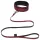 Fifty Shades of Grey - collare e guinzaglio - ecopelle nero rosso