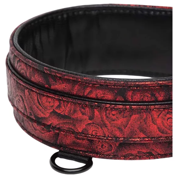 Fifty Shades of Grey - collare e guinzaglio - ecopelle nero rosso