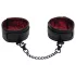 Fifty Shades of Grey - manette per caviglie - pelle nera e rossa