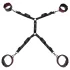 Fifty Shades of Grey - set manette - regolabile - ecopelle nero rosso