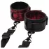 Fifty Shades of Grey - set manette - regolabile - ecopelle nero rosso