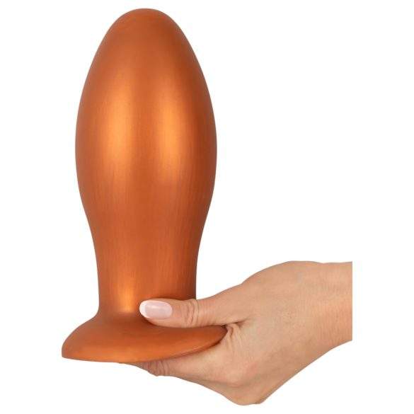ANOS - plug anale grande - silicone arancione